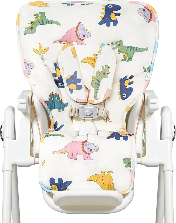 IPOZITO Baby High Chair Cover, Machine Washable High Chair Pad, Soft Highchairs Covers for Baby, Protects from Spills and Crumbs, Fits 3-5 Point Harness Chairs