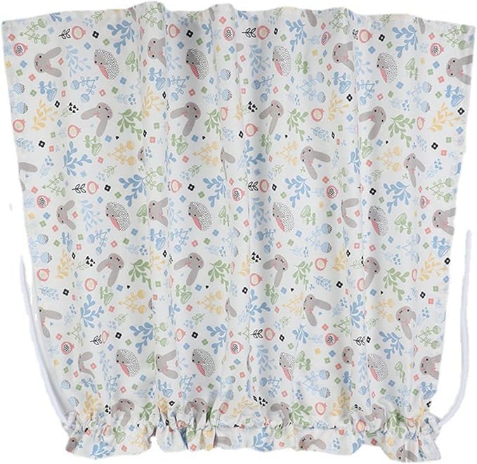 Car Window Curtain, Car Curtain Suction Cup Sun Shade Cartoon Sun Insulation Side Window Curtain (Bunny Pattern)