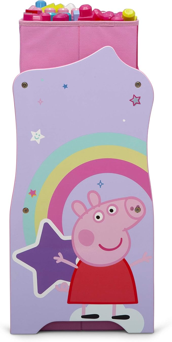 Delta Children Design & Store 6 Bin Toy Storage Organizer, Peppa Pig