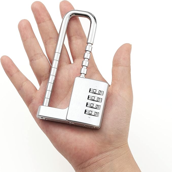 Cabinet Lock,Combination Padlock,Stainless Steel Gym Locker Lock Code Long Adjustable Shackle Lock for Outdoor, School, Gym, Sports lockers, Fences,