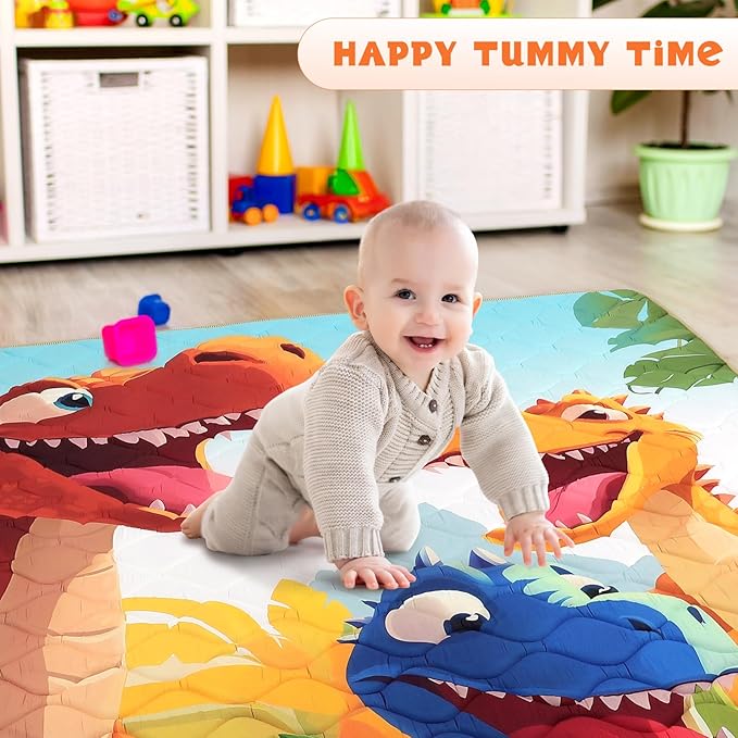 Baby Play Mat for Floor 59 * 71 inch, Extra Thick Soft Cushioning Foam Mat for Kids, Non Slip & Washable Crawling Mat for Toddler, Padded Play Mat for Baby Tummy Time