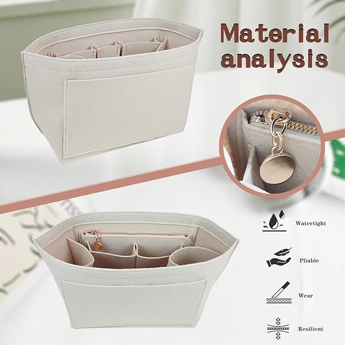 Purse Organizer For Longchamp Purse For Long Champ Le Pliage Insert organizer1012-25beige-L