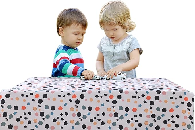 Splat Mat for Under High Chair/Arts/Crafts, Waterproof and Anti-Slip Splash Mat Floor Protector, Washable Highchair Floor Mat, 51 Inch Reusable Messy Mat and Baby Feeding Table Cloth