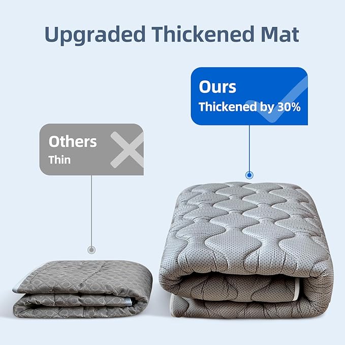 Baby Play Mat, 59x59 Inch Thicker and Larger Non-Slip Cushioning Foam Playmats for Babies,Toddlers, Infants, Play & Tummy Time, Foldable and Machine Washable Baby Mat for Floor