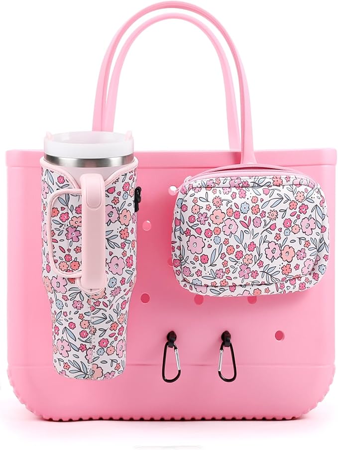 4PCS Organizer Holder for Bogg Bag, Accessories for Bogg Bags, Phone & Cup Holder compatible with Bogg Bag Original, Bag is not included