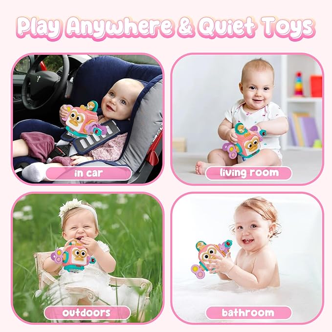 OSIMILY Montessori Toys for 1 Year Old Girl, Busy Board Cube for Girls,Baby Travel Sensory Toys for Toddlers 1-3, Fine Motor Skills Educational Toys, Birthday Gifts for 6 9 10 12 18 Girls