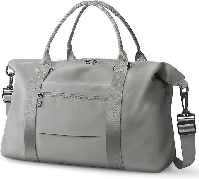 Travel Duffle Bag, Waterproof Weekender Bag Carry On Tote Bags for Women, Travel Essentials Sport Gym Bag for Men, Hospital Bag for Labor and Delivery, Overnight Bag Luggage Bag with Trolley Sleeve
