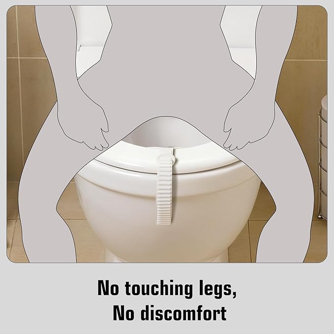 Toilet Pee Splash Guard – Urine Deflector Blocks Leaks Center Strap with Built-in O-Ring | Comfortable Pee Shield for Toddlers, Potty Training & Elderly | Fits Most Toilet Seats (1, 11.4x6.3inch)