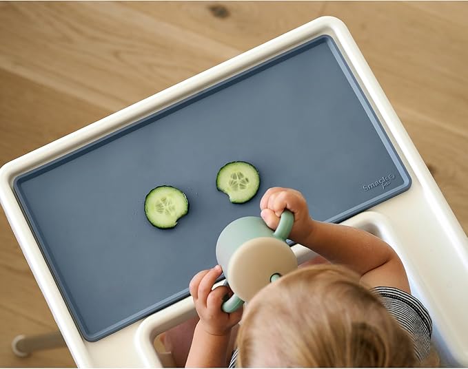 Smack Fun Silicone Placemats for Home and On-The-Go | Stain Resistant Non-Slip Toddler & Baby Mat | fits IKEA® High Chair (Tradewinds)