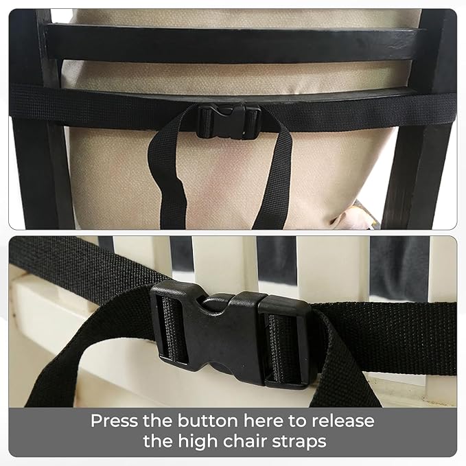 High Chair Straps, Universal Baby Safety Strap, Highchair Harness for Infant&Toddler's（Gray）