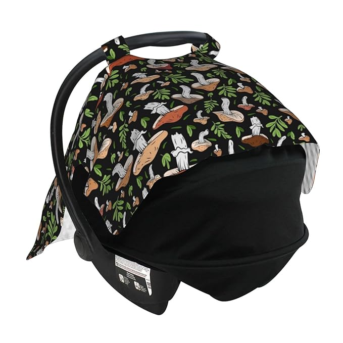 Mushroom Baby Car Seat Canopy Cover Multi Use Shower Gift, Nursing Cover for Mom Nursing Covers, Mushroom Baby Stuff Items
