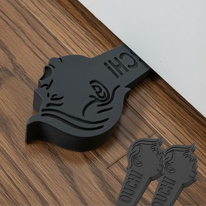 2-Pack Decorative Door Stoppers for Bottom of Doors - Funny Trump Door Stopper – Large & Cute Wedge for Doors – Big Beautiful Gag Gift & Trump Decor – Political Joke, Trump Stuff for Home or Office