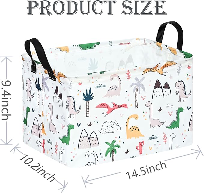 ACMUUNI Rectangle Gift Shelf Nursery Storage Basket Laundry Hamper Storage Box and Bins for Home Clothes with Handles