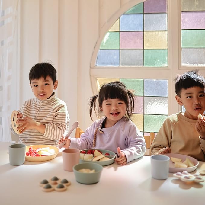 mushie Dinnerware Cups For Kids | Made in Denmark, Set of 2 (Daffodil)