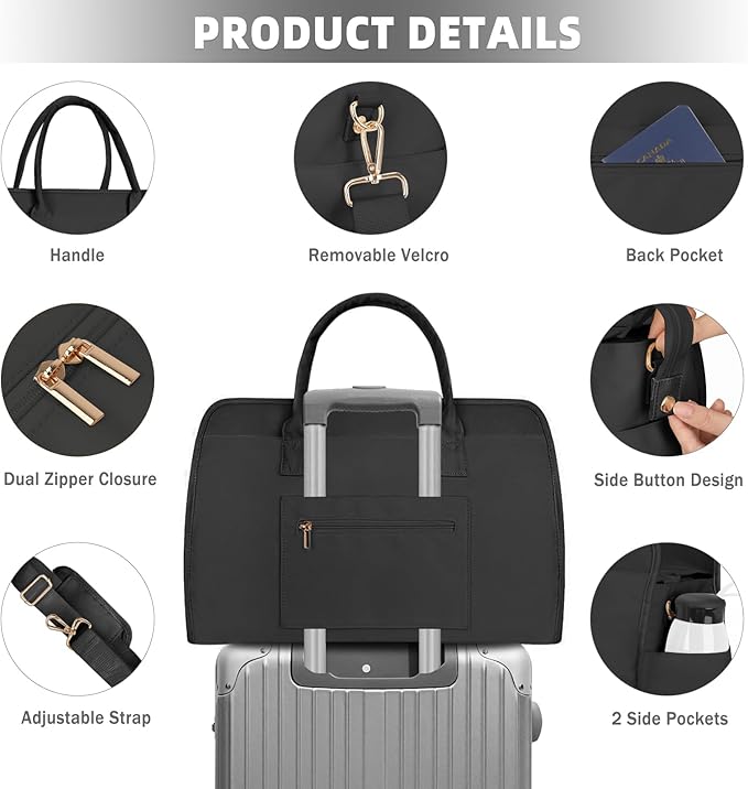 BOLOSTA Diaper Bag Tote for Women, Diaper Bag Tote with Changing Pad, Large Capacity Mommy Bag for Hospital and Weekender