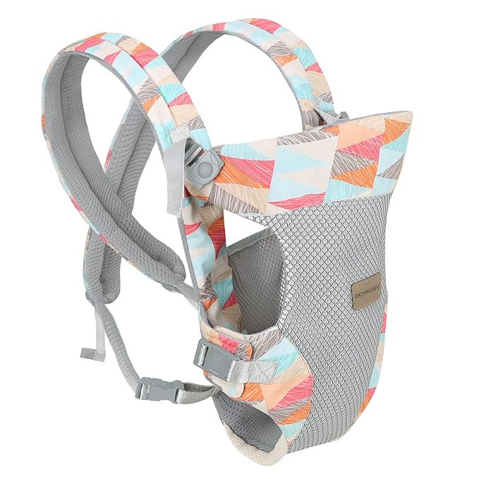 Ocanoiy Baby Wraps Carrier, Ergonomic Baby Carrier Newborn to Toddler, Cozy Baby Front and Back Carrier for 7-45lbs (Colorful)