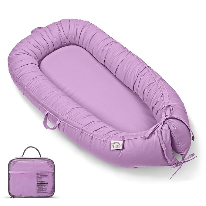EAQ Baby Lounger, Infant Lounger for Newborn,Portable Baby Nest Cover Breathable & Soft, Newborn Essentials