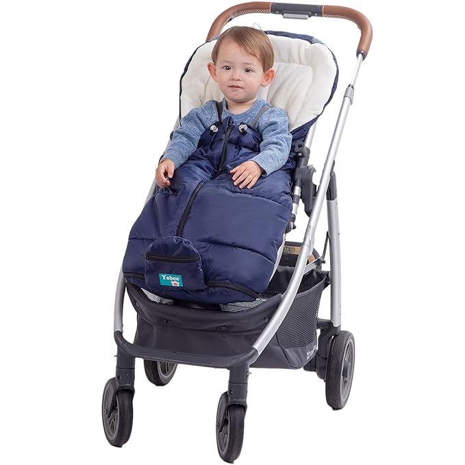 Yobee Winter Outdoor Tour Waterproof Stroller Bunting Bag, Warm and Comforatble Stroller Footmuff, Toddler Universal Stroller Sleeping Bag, Multi-Use,6 to 36 Months