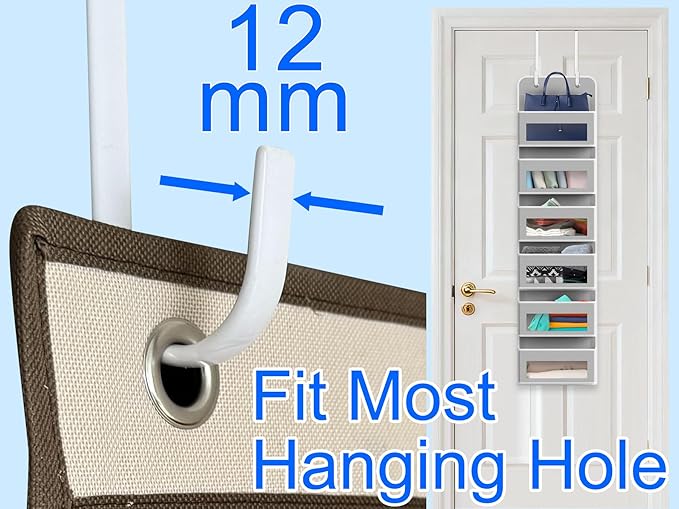 Mars-Rock Over The Door Metal Hooks with Plastic Coating 7.5" Fit 0.5" to 1 3/4" Door 4 Pcs Heavy Duty Single Towel Robe Rack Wreath Bathroom Shower Hanger Shoe Organizer Ironing Board Long White