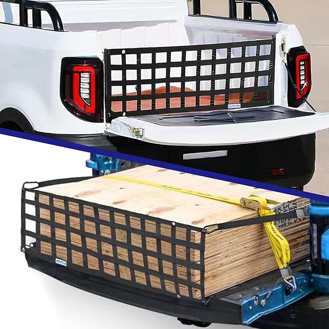 Tailgate Net-LLTTLTMM,Heavy Duty Tailgate Truck Cargo Net for Full Size Truck,60inx18in Easy-to-use Cargo Net for Pickup Bed Net for Chevrolet,Ford,Toyota,GMC,Jeep,Dodge RAM,Pickup(Black)