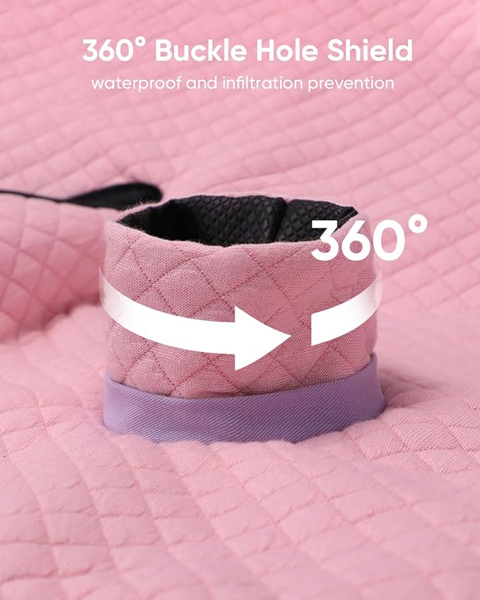 TinlyFinly 2 Pack Baby Potty Training Car Seat Protector, Waterproof Car Seat Liner for Potty Training Toilet, Baby Infant Toddler Piddle Pad Fits for Carseat, Stroller, Highchair - 2 Pack, Pink