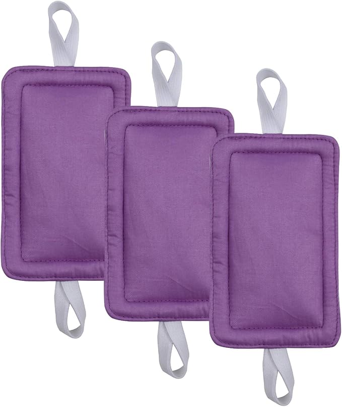 Door Silencer Door Jammer Door Closer Cushion Nursery Door Silencer Door Latch Cover 3 Pack for Noise Reducing Quiet Doors Baby Toddler Safety 3.25 x 5.5 Inch (New Purple)