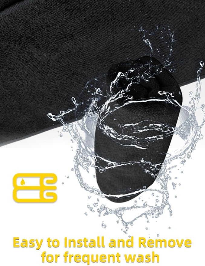 ZIMABLUE 2PCS Terry Cloth seat Cover Universal Waterproof Car Sport Towel Seat Cushion Non-Slip Sweat-Absorbent Towel Cloth Suitable for All Seasons Waterproof Beach Seat Cover Washable
