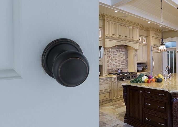 Copper Creek CK2090SS Colonial Door Knob, Dummy Function, 1 Pack, Satin Stainless