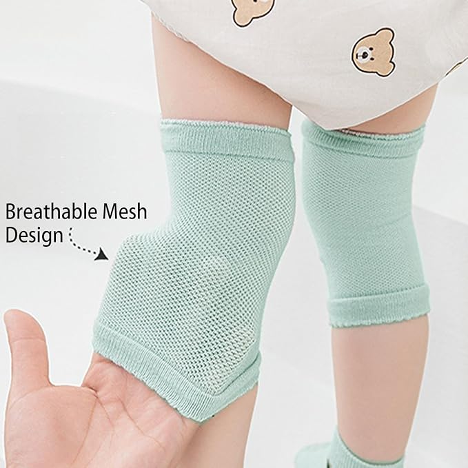 TFTSR Baby Knee Pads for Crawling (3 Pairs) and Baby Socks for Walking (3 Pairs), Walking Protector for Toddler Kid Girls Boy