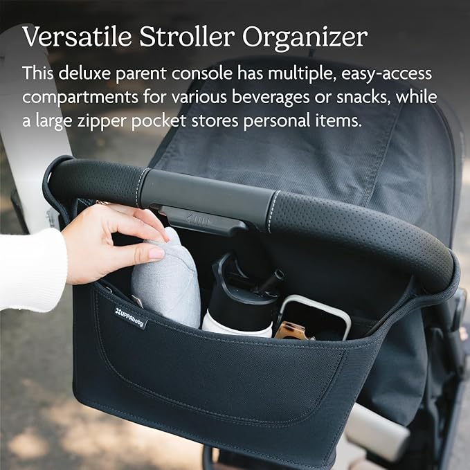 UPPAbaby Carry-All Parent Organizer/Fits on Vista, Cruz, Minu, Minu Duo, G-Series Strollers/Secure Zippered Pocket + Beverage Compartments (Pack of 6)