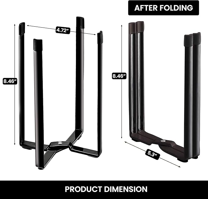 Performore - Multifunctional Eco Kitchen Stand Holder & Drainer, Wine Decanter Drying Stand, Support Storage & Collapsible Drying Rack for Plastic Bags, Bottles, & Cups (50 Plastic Bags Included)