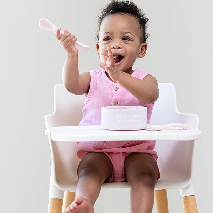 Silicone Suction Bowl for Toddlers and Babies by Bella Tunno, Food Grade BPA Free Silicone, Non Slip Suction Base, Microwave & Dishwasher Safe, Ideal Baby-Led Weaning & Self Feeding Bowl, Miss Mess