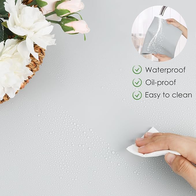 Extra Large Silicone Mat, Food-Grade Flexible Silicone Table Mats for Kids Non-Slip Placemat Waterproof Heat Insulation Countertop Protector Pastry Mat Silicone Pad, 27.6''x19.7'' Gray, 1Pcs