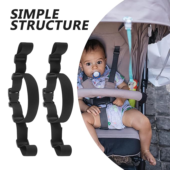 VICASKY 2 Pcs Baby Seat Straps,Stroller Wagon High Chair Straps,Adjustable Harness Baby Safety Strap Belt for Stroller Pushchair Pram Buggy Safe Protection