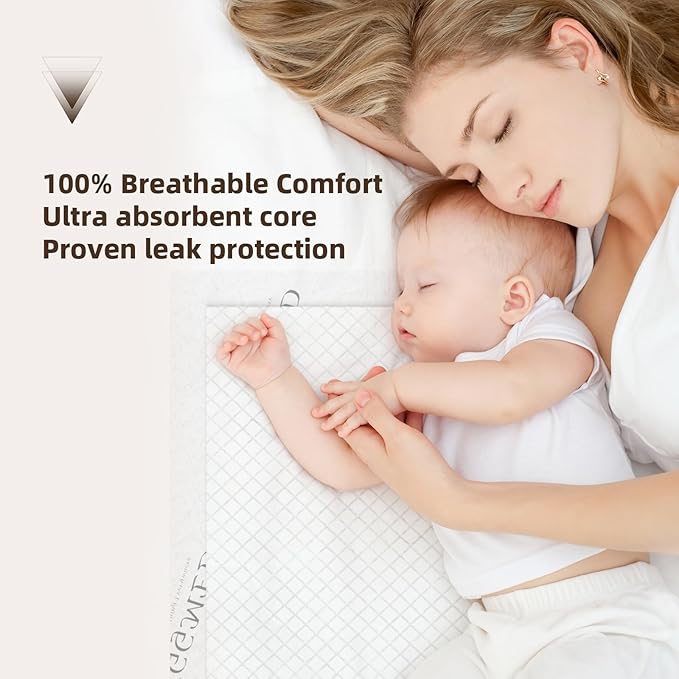 Heavy Duty Incontinence Underpads 36" x 30" 40 Count, Ultra Absorbent Disposable Bed Pads 110 Gram Tear-Resistant Chucks Pads for Adults, Kids, Elderly and Home Care