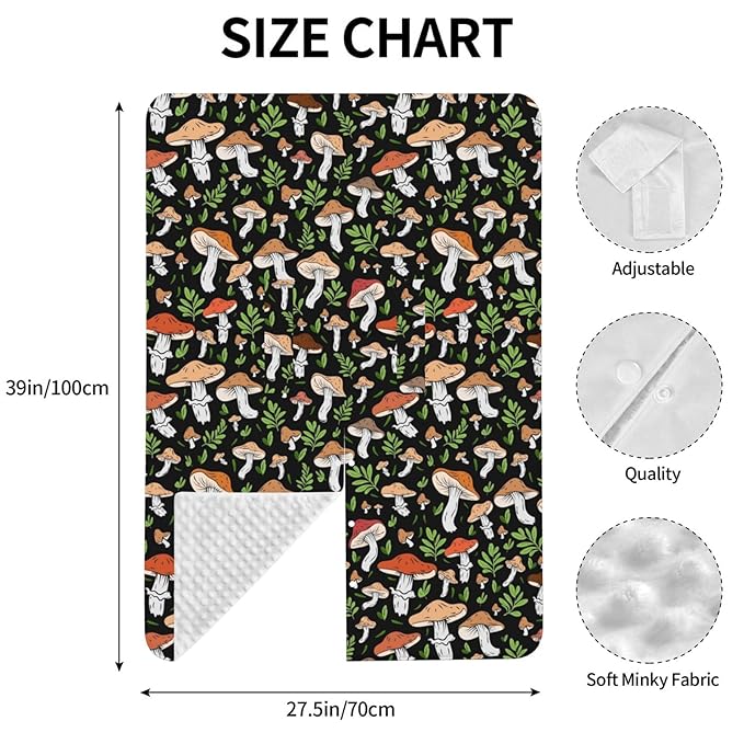 Mushroom Baby Car Seat Canopy Cover Multi Use Shower Gift, Nursing Cover for Mom Nursing Covers, Mushroom Baby Stuff Items