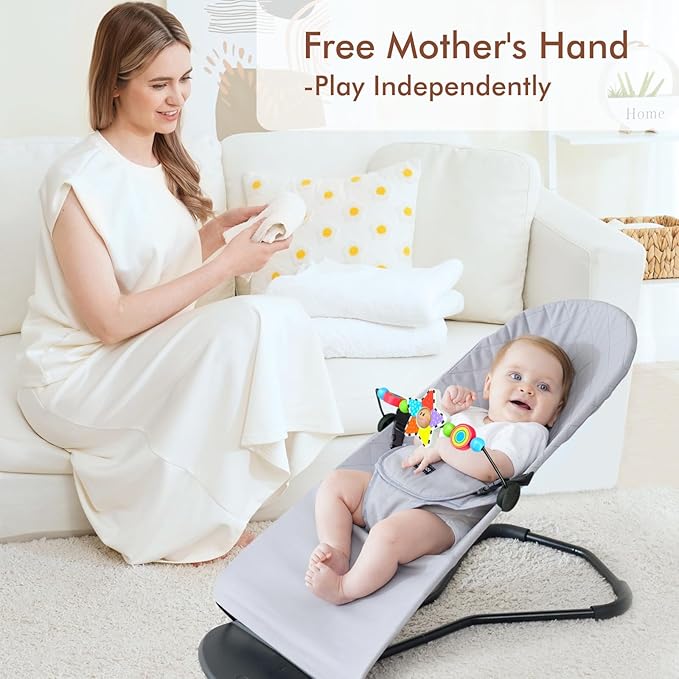 Baby Bjorn Bouncer Toy Bar, Toy for Baby Bouncer Soft & Bliss, Easy to Attach and Remove, Child-Friendly Materials, Exciting Design for Curious Babies, Pentagram