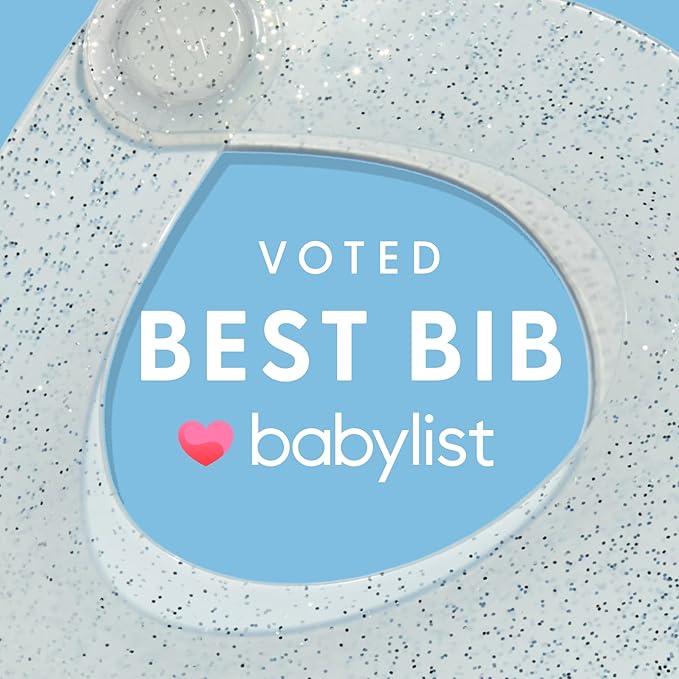 Magnetic Silicone Baby Bib – Waterproof, Dishwasher Safe, BPA Free Food-Grade, Feeding Bib for Infants and Toddlers