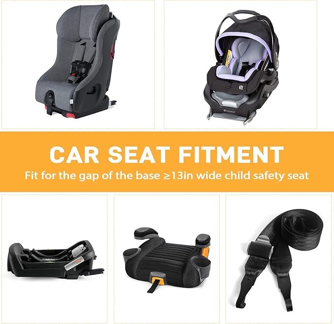Car Seat Latch Anchor Kit - Converts Older Cars to ISOFIX Compatibility Interface, Child Safety Car Seat Adapter Tether Bracket Mount for Vehicles Heavy-Duty Steel Easy Install (Check Size Before Buy)