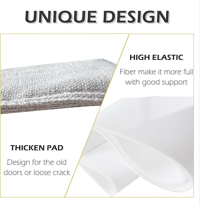 Door Silencer Quiet Door Closer Cushion, Padded Door Latch Cover for Nursery, Baby, Light Sleepers Noise Reduced Prevent from Locking for Toddler Safety - 4 x 3 inch, Natural Colored, Pack-6