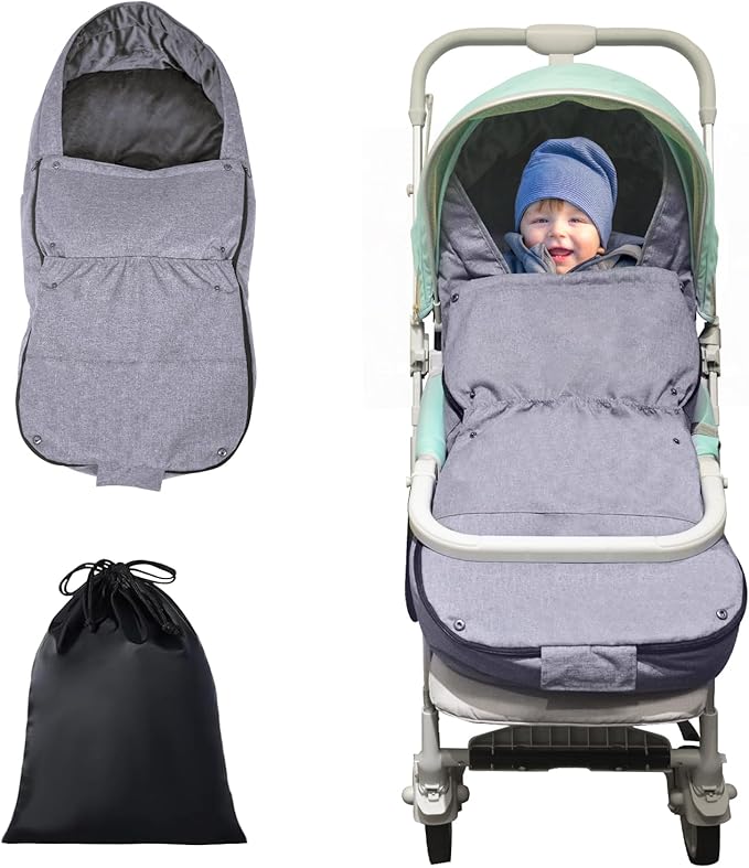 tupi Stroller Footmuff, Universal Warm Bunting Bag for Cold Weather, Stroller Cover for Winter, Waterproof Stroller Blanket for Toddler Girls Boys, Stroller Sleeping Bag, Ideal Gift for Baby Mom