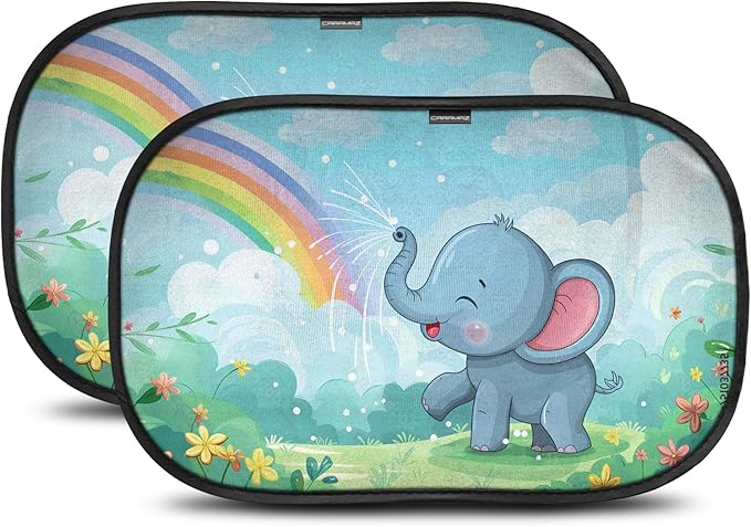 Car Window Shade for Baby with Certified UV-Protection 2 Pack - 20"x12"