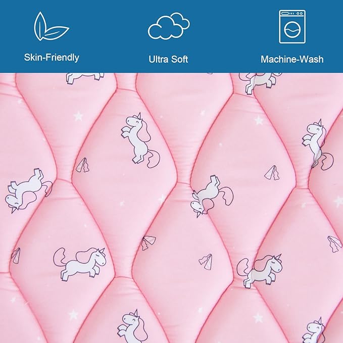 Foam Baby Play Mat 50" X 50", Play Mat for Babies and Toddlers, Baby Floor Playmat Non Slip, Thick One-Piece Crawling Mat, Easy Clean, Pink Print