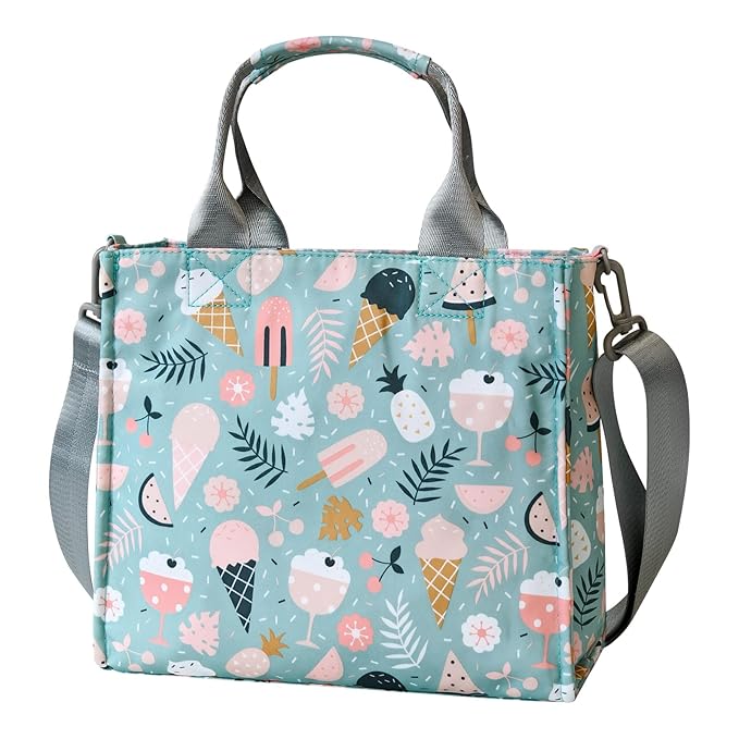 PHEBEN Small Diaper Bag Tote Waterproof Travel Mini Diaper Bag Multi-Function Baby Handbag Crossbody Purse(Cartoon Dessert)