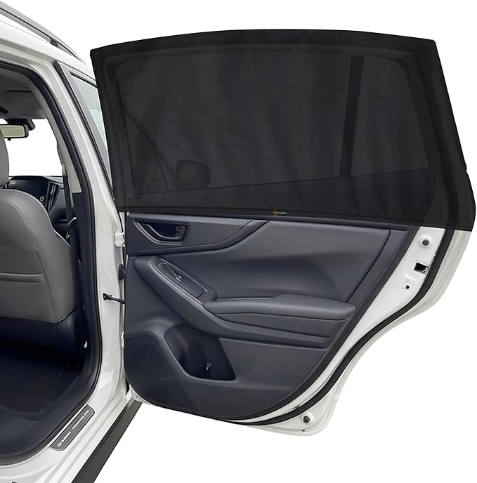EcoNour Car Window Shades for Subaru Crosstrek 2018–2025 | Rear Side Window Sun Shades for UV Protection & Heat Reduction | Breathable Stretch Mesh Privacy Covers | Custom Fit Car Accessories