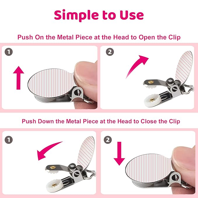 Smlpuame Pacifier Clip Girl,6 Pack Stylish Binky Clips Strap for Baby Girls,Paci Holder with Metal Clip Lightweight Universal Fits Most Pacifiers Teether Toy Soothie,Baby Gifts(Pink & Grey)