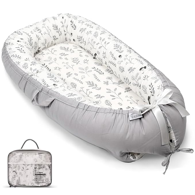 EAQ Baby Lounger, Infant Lounger for Newborn,Portable Baby Nest Cover Breathable & Soft, Newborn Essentials
