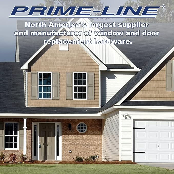 Prime-Line U 9902 Swing Bar Lock for Hinged Swing-In Doors – Secondary Security Lock for Door and Home Security, 3-7/8 in. Bar Length, Diecast Zinc Construction, White Finish (Single Pack)