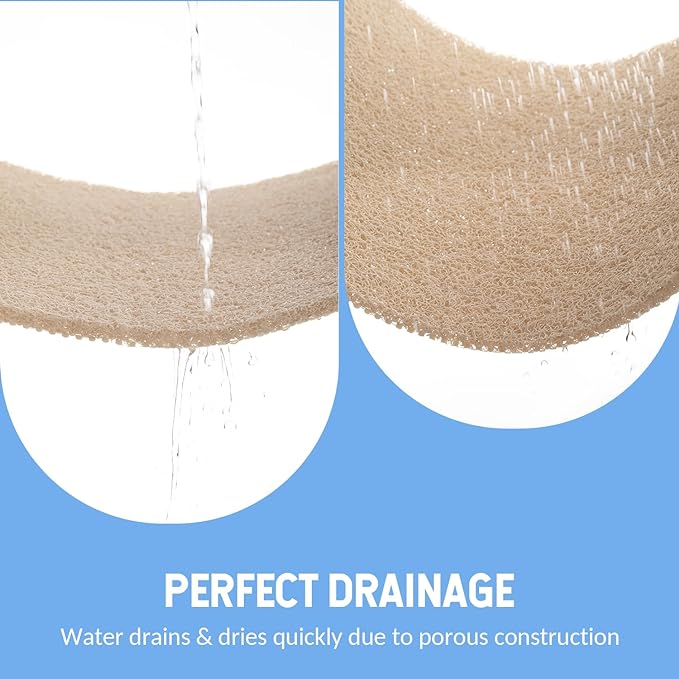 Hargiis Non-Slip Bathtub Mat, 2 Pack Anti Slip Shower Mat, Fast Drying Bathtub Mats, Foot Scrubber Mat, Anti Slip Mat for Tub, Floor, Bathroom, Kitchen, Home, Hotel (Beige 24"×16"+24"×16")