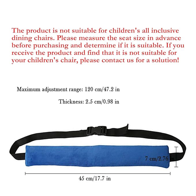 High Chair Straps, Universal Baby Safety Strap, Highchair Harness for Infant&Toddler's（Blue）